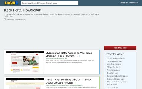 Keck Portal Powerchart - Loginii.com