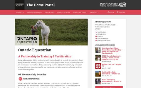 Ontario Equestrian – The Horse Portal