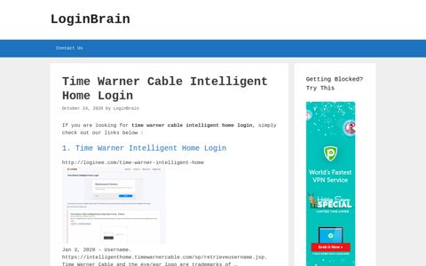 Time Warner Cable Intelligent Home - LoginBrain