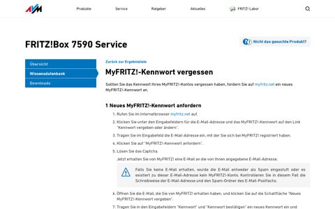 MyFRITZ!-Kennwort vergessen | FRITZ!Box 7590 | AVM ...
