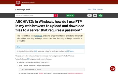 In Windows, how do I use FTP in my web browser to upload ...