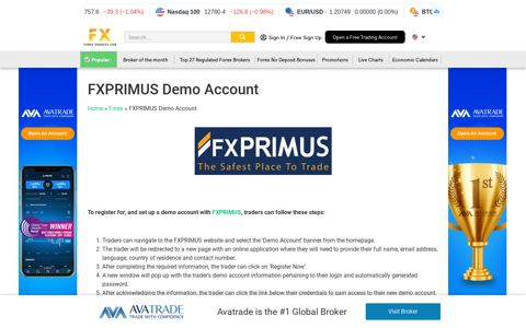 Open a ? FXPRIMUS Demo Account + Step By Step ...