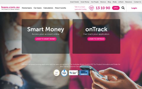 Login - Smart Money and onTrack - loans.com.au