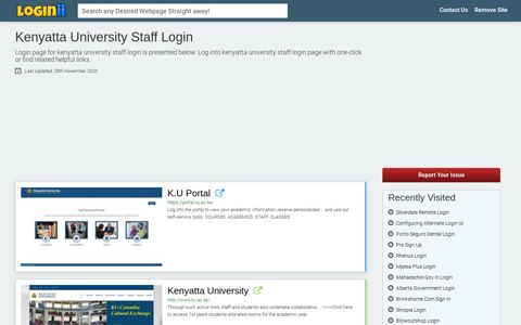 Kenyatta University Staff Login - Loginii.com