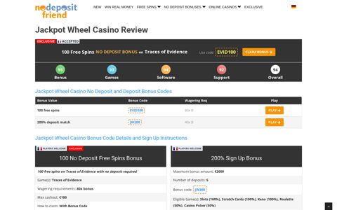 Jackpot Wheel Casino Review 2020 | Latest Bonus Codes