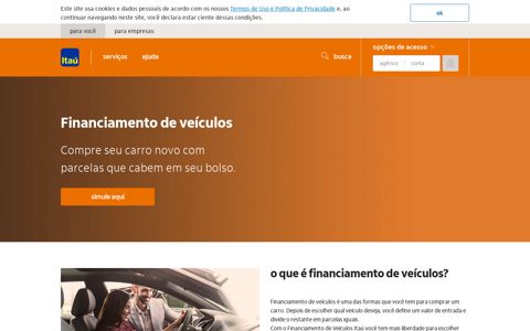Financiamento de veículos | Itaú - Banco Itaú