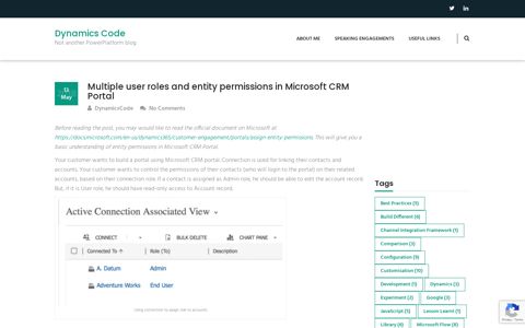 Multiple user roles and entity permissions in Microsoft CRM ...