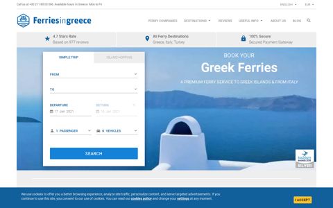 Greek Ferries: Book your ferry tickets to the Greek islands
