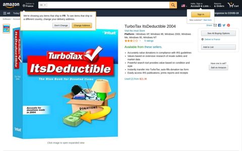 TurboTax ItsDeductible 2004 - Amazon.com