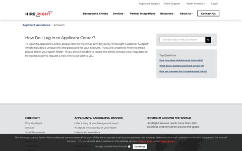 How Do I Log in to Applicant Center? | HireRight