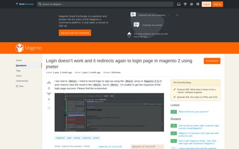 Login doesn't work and it redirects again to login page in ...