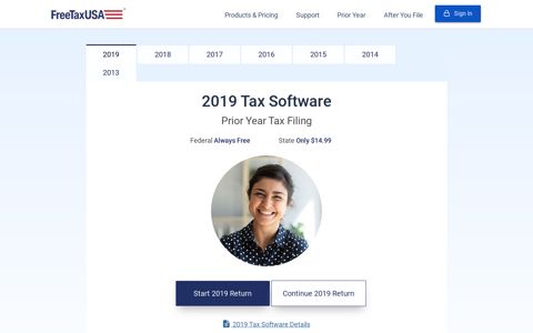 Prior Year Taxes - FreeTaxUSA