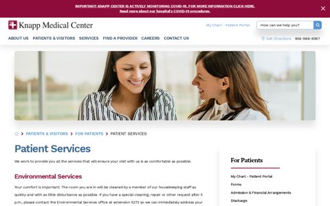 Patient Services - Knapp Medical Center