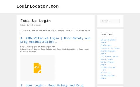 Fsda Up Login - LoginLocator.Com