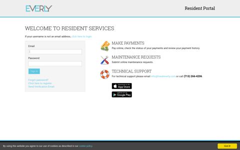 Login to Everly Apartments Resident Services - RENTCafe