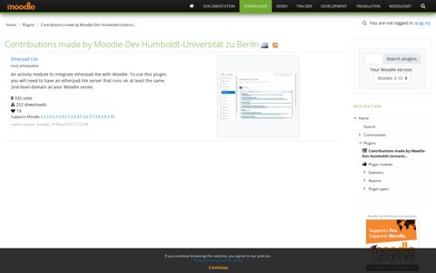 Contributor: Moodle-Dev Humboldt ... - Moodle plugins directory