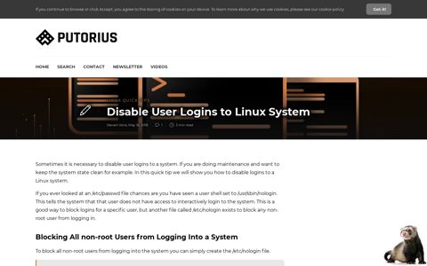 Disable User Logins to Linux System - Putorius