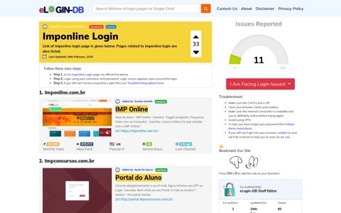 Imponline Login - A database full of login pages from all over ...