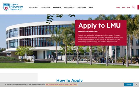 Apply - Loyola Marymount University
