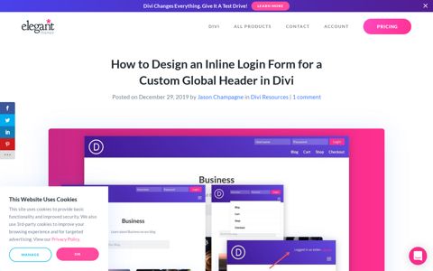 How to Design an Inline Login Form for a Custom Global ...