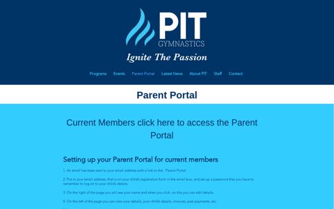 Parent Portal - PIT Gymnastics