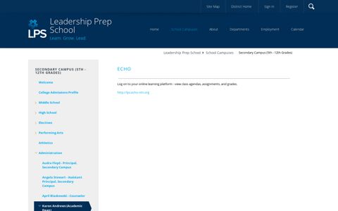 Echo - Leadership Prep School