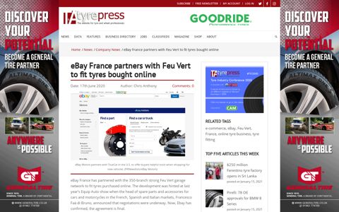 eBay France partners with Feu Vert to fit tyres bought online ...