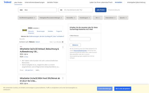 Ikea Jobs - Dezember 2020 | Stellenangebote auf Indeed.com