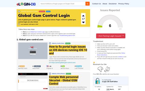 Global Gsm Control Login - A database full of login pages ...