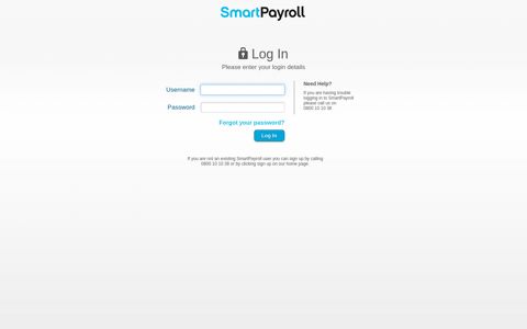 SmartPayroll - Log In
