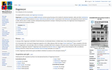 Hagemeyer - Wikipedia