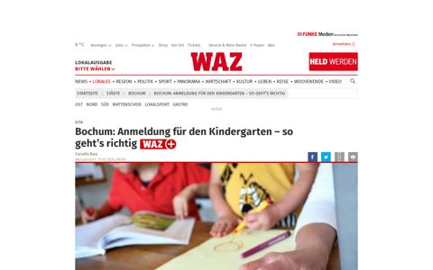 Bochum: Anmeldung für den Kindergarten – so geht's richtig ...