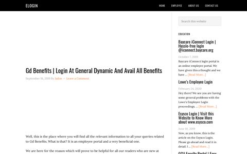 Gd Benefits | Login At General Dynamic And Avail All Benefits