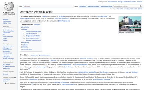 Aargauer Kantonsbibliothek – Wikipedia