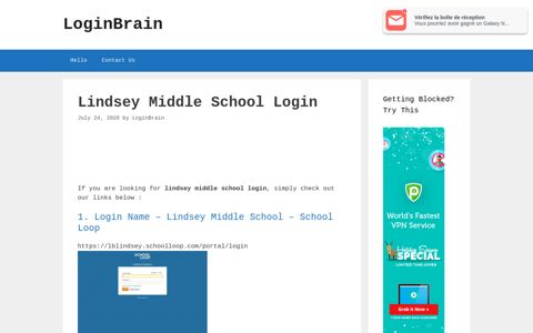Lindsey Middle School - Login Name - School Loop - LoginBrain