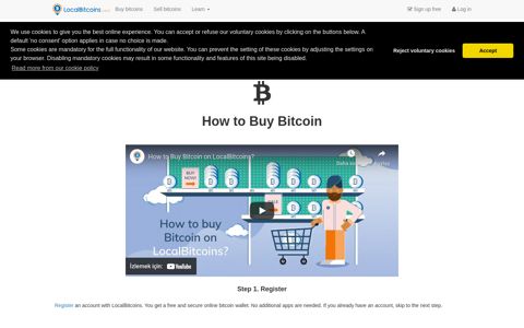Buying your first bitcoins - LocalBitcoins