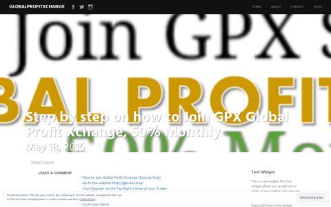 Step by step on how to Join GPX Global Profit Xchange, 50 ...