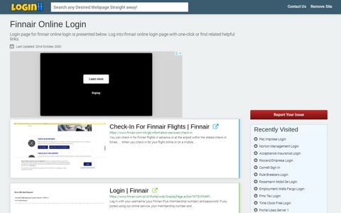 Finnair Online Login | Accedi Finnair Online - Loginii.com