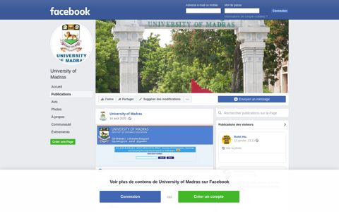University of Madras - Posts | Facebook