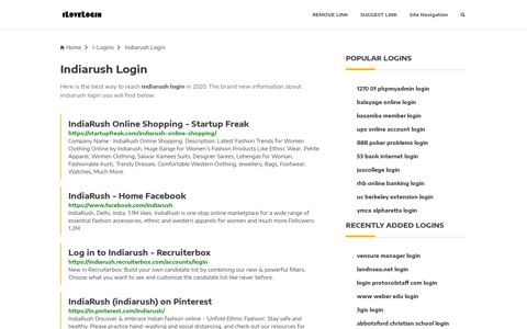 Indiarush Login ❤️ One Click Access - iLoveLogin