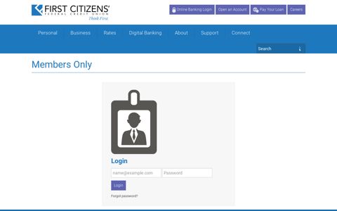 Online Banking Login - First Citizens' Federal Credit Union
