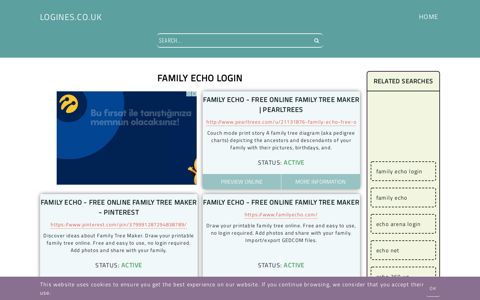 family echo login - General Information about Login
