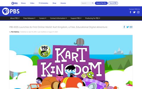 PBS KIDS Launches Its First Online World: Kart Kingdom, a ...