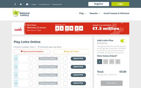 Play Lotto Online | Irish National Lottery