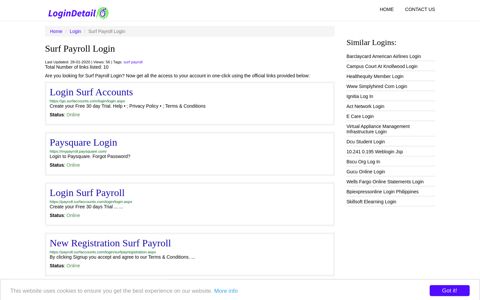 Surf Payroll Login Login Surf Accounts - https://go ...