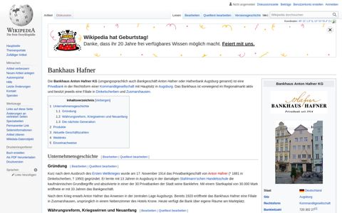 Bankhaus Hafner – Wikipedia