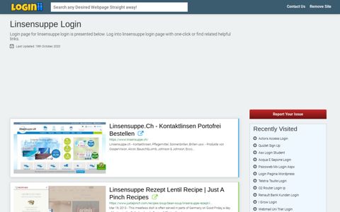 Linsensuppe Login | Accedi Linsensuppe - Loginii.com