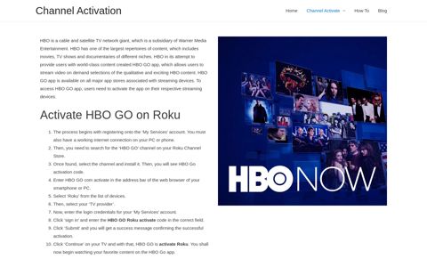 HBO Go Activate - HBO Go Login - HBOgo.com/tvsignin Help