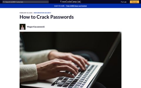 How to Crack Passwords - freeCodeCamp