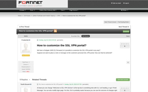 How to customize the SSL VPN portal? - Fortinet Forums